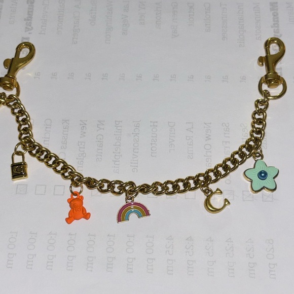 Purse bag pocketbook school bag purse charm Chain - Picture 4 of 4